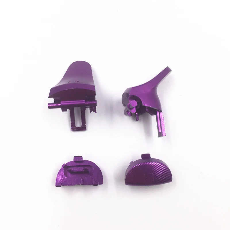 Purple Металл на заказ, алюминий L1 R1 L2 R2 расширитель кнопки триггера контроллер Ремонт для sony Playstation 4 Pro PS4 Pro JDM 040 JDS 040 - Цвет: Purple