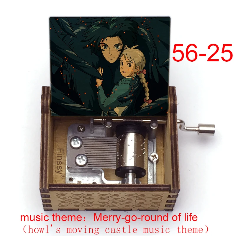 Newest Design Anime Howls Moving Castle Music Theme Merry Go Round of Life Howl Sophie Box Girls Toy New Year Gift | Дом и сад