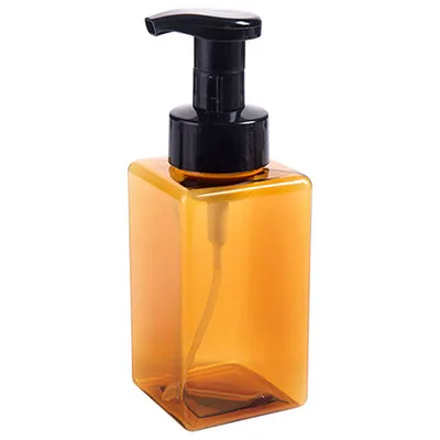 Brown 450 ml Дорожный диспенсер для шампуня, лосьона, геля для душа, бутылка для мыла, аксессуары, пустой контейнер для суб-бутылки, многоразовая бутылка - Цвет: Brown 450 ml