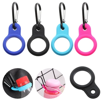 

New Arrival Sports Outdoor Kettle Buckle Carabiner Water Bottle Holder Camping Hiking Aluminum Rubber Buckle Hook for Bag
