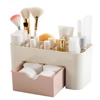 

Jewelry Organizer Office Storage Plastic Makeup Brush Box Cosmetic Holder