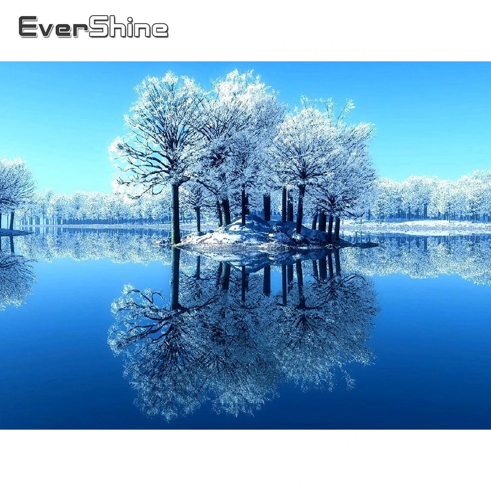 EverShine алмазная живопись новинка 2019 зимний пейзаж вышивка природа картина стразы