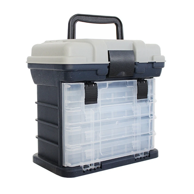 

5-Layer PP + ABS Fishing Gear Box Quality Plastic Handle Fishing Box Carp Fishing Tools Fishing Accessories