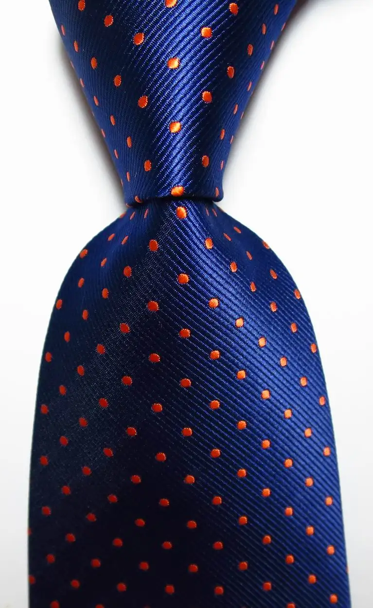 Модный мужской галстук в горошек 9 см набор шелковых галстуков синий розовый красный черный Жаккардовый тканый Шелковый мужской галстук