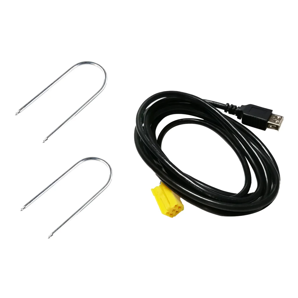 Mini ISO 6Pin Connector USB Adpater Cable For Alfa Romeo Fiat Grande Punto
