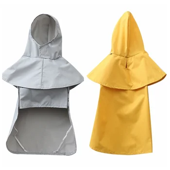 

Waterproof Dog Raincoat Solid Color Dog Coat Jacket Outdoor Windproof Hooded Rain Coat With Hat Jacket Pet Clothes Supplies