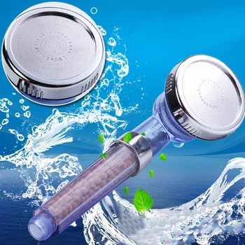 

Negative Ion Filtered SPA Shower Head Handheld Water Saving Adjustable 3-Way Spray Nozzle Heads