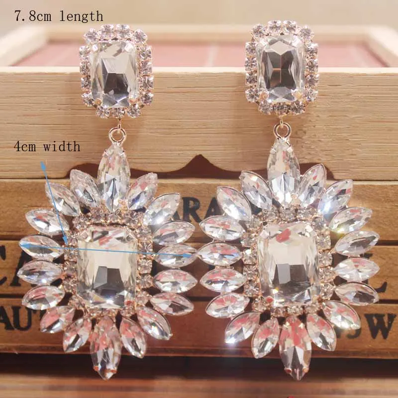 1 цвет 4 материал choosefashion rhinestone Висячие серьги нежные красочные Кристальные серьги masquarde/make up ювелирные серьги