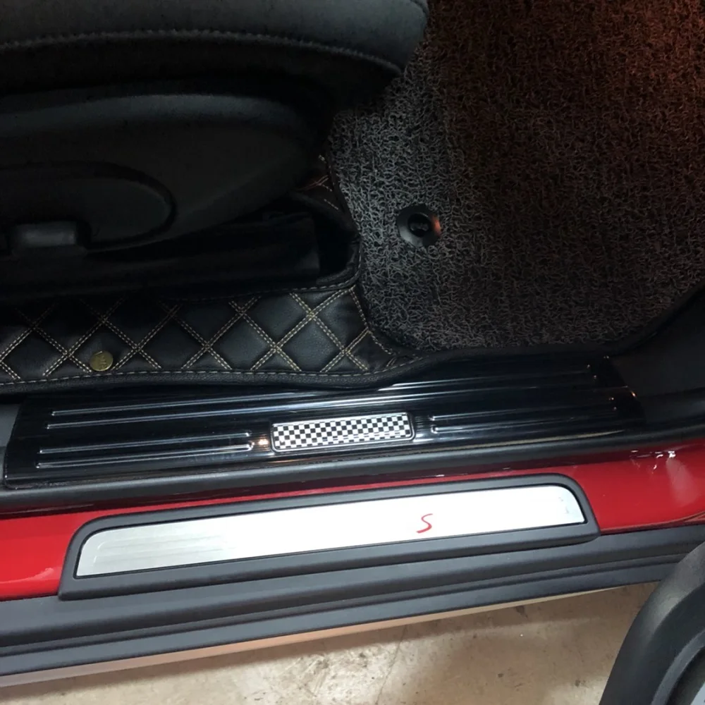 4 шт. нержавеющая сталь автомобильный порог протектор педаль добро пожаловать