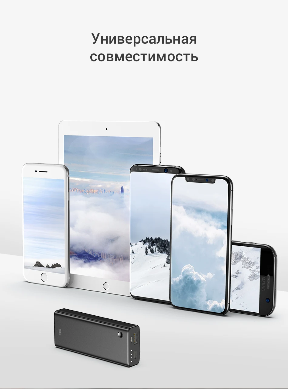 DIVI 10000 мАч, мини внешний аккумулятор, портативное зарядное устройство типа C, 3 А, быстрая зарядка для iPhone, Xiaomi Mi 9, внешний аккумулятор, зарядное устройство
