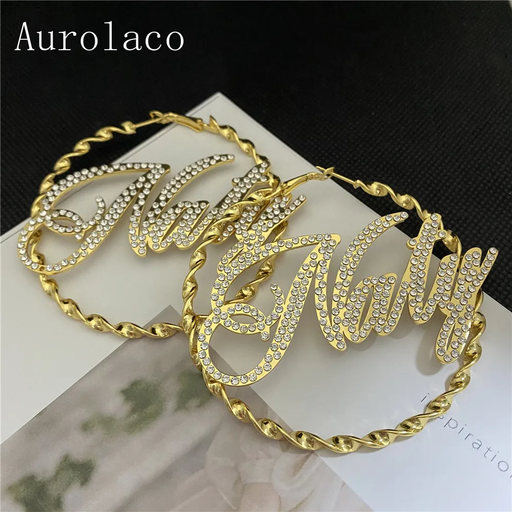 personalizado que bling nome aros brincos nome