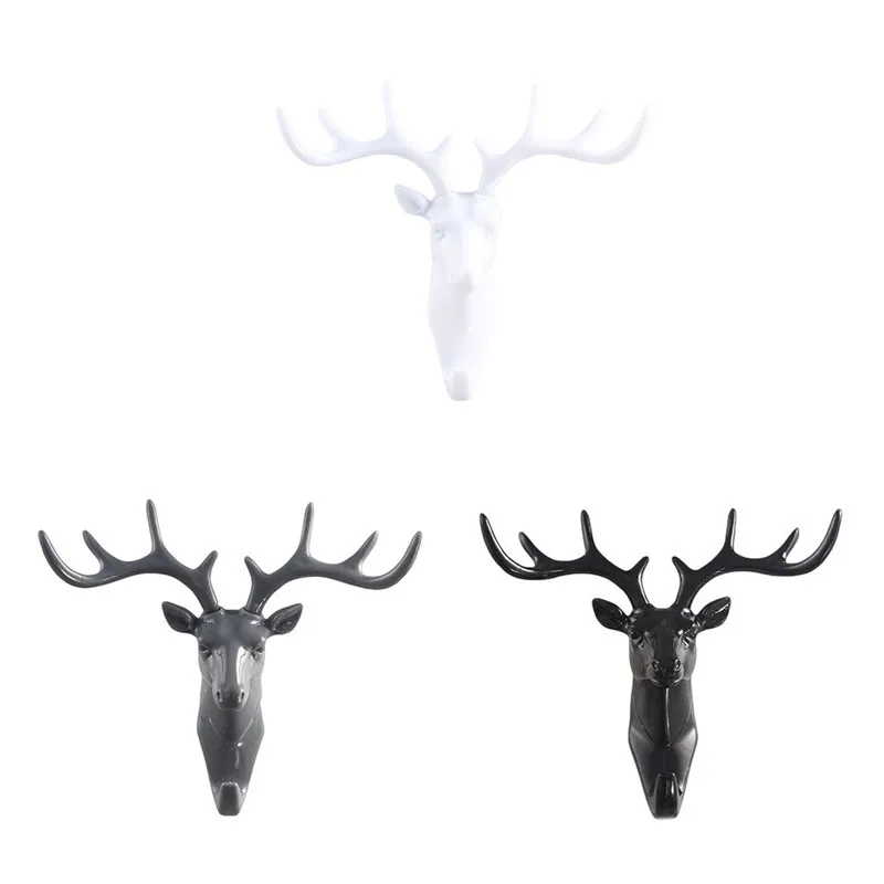 Модные олени Stags полимерные крючки Ювелирное кольцо ожерелье браслет настенный дверной Шкаф держатель домашний декоративный держатель Декор витрина