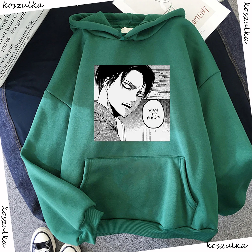 2020 Anime Hoodie Attack on Titan Hoodied Long Sleeve Streetwear Harajuku Sweatshirt Women Unisex Sport Hoody Green Tops G1