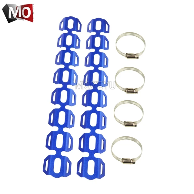 Motorcycle Exhaust Pipe Header Wrap Water Cooled Heat Shield Guard Cover For BMW R1250GS R1150GS Adventure R1100GS R100GS F800GT Blue