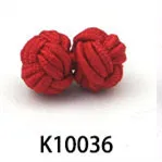 K10036 Цвет 31-49, новинка, шелковые узлы, запонки, ручная работа, эластичная двойная веревка, шаровая манжета, пуговицы для мужчин, рубашки, подарок на день рождения, вечерние - Окраска металла: K10036