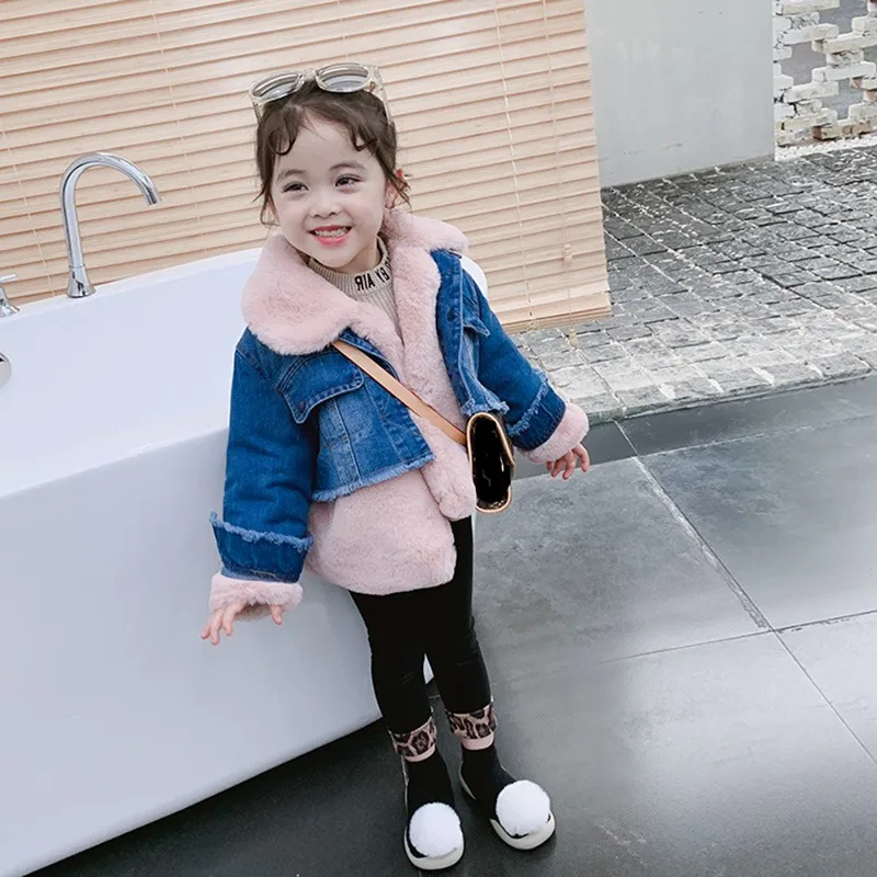 Оптовая продажа меховые куртки для маленьких девочек детские зимние Новые