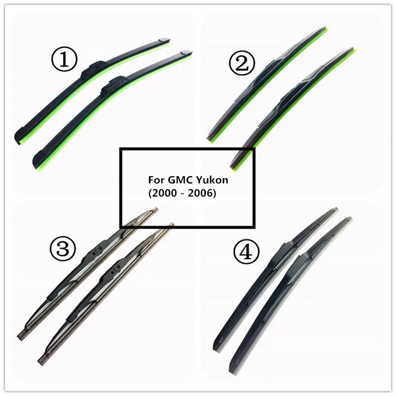 

LUYA Four kinds of Wiper Blade Car windshield wiper For GMC Yukon (2000 - 2006 ) size:22"&22"