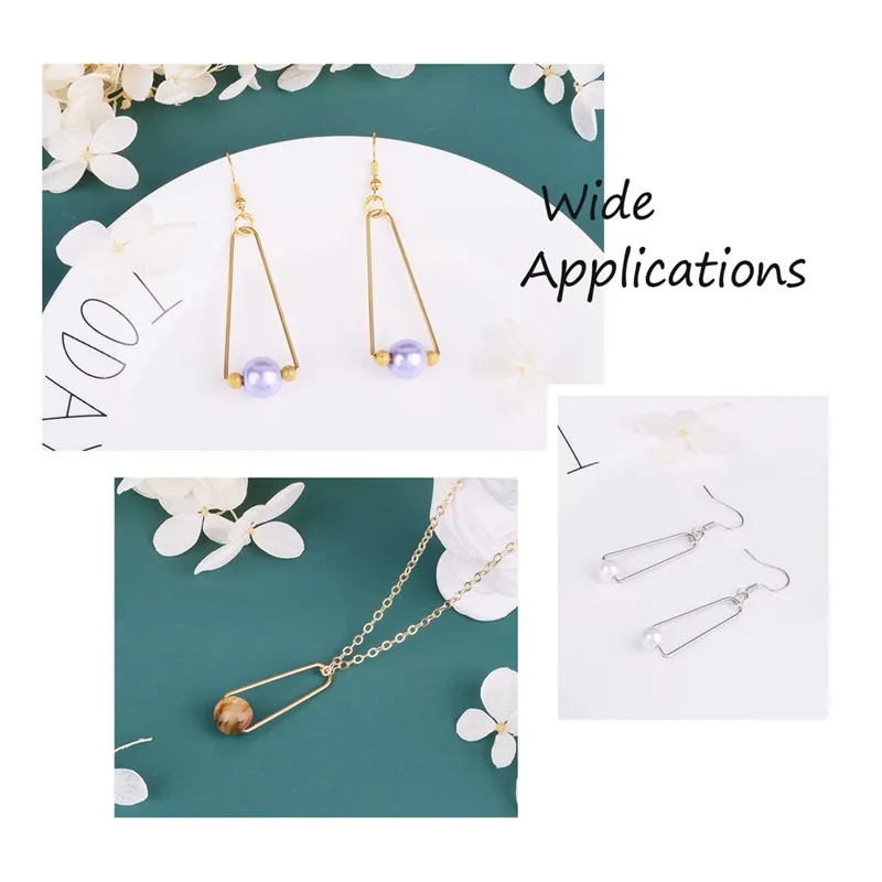 pandahall 1box Brass Ice Pick Pinch Bails Necklace Pendant Clip Hook Connector for Jewelry Making DIY Accessories Findings