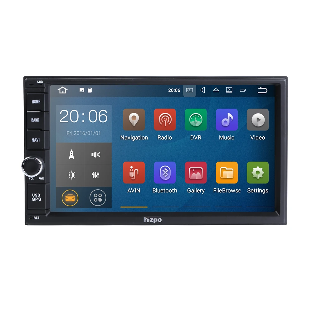  PX3 4G Android 9.0 Auto Radio Quad Core 7Inch 2DIN Universal Car NO DVD player GPS Stereo Audio Hea
