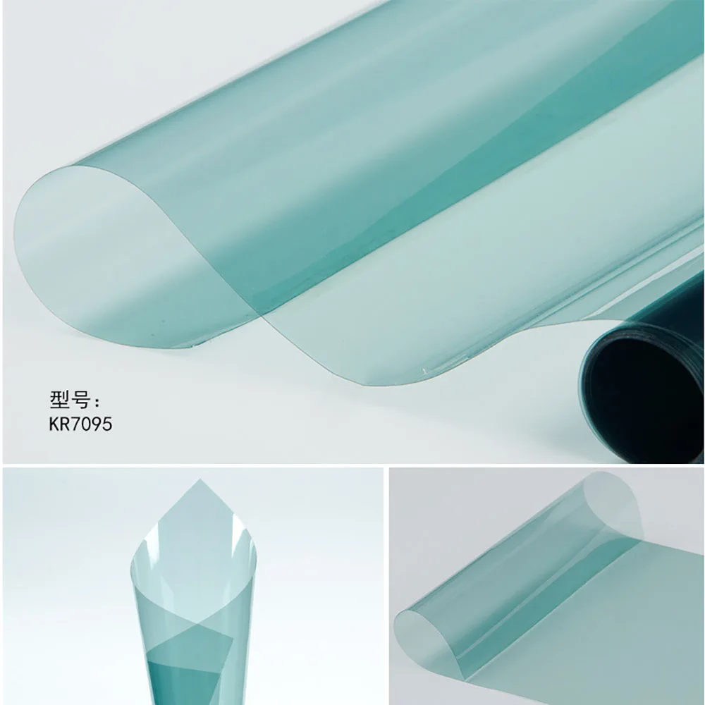 

HOHOFILM 50cmx600cm 4mil Solar Tint 70%VLT Car Window Film UV Proof Film Skin Protection 99% UV Proof Light Blue