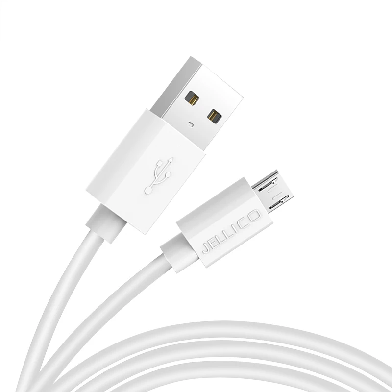 White Jellico Micro USB кабель 2A Быстрая зарядка USB телефонный кабель для передачи данных для samsung Xiaomi Android usb зарядный шнур Microusb зарядный кабель - Цвет: White
