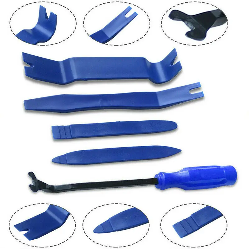 5Pcs Car Trim Removal Tool Kit Set Door Panel Fastener Auto Dashboard Plastic Tools