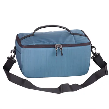 

Shockproof Multifunction Zipper Camera Insert Bag Partition Lens Storage Portable Top Handle Flexible Padded With Strap For DSLR