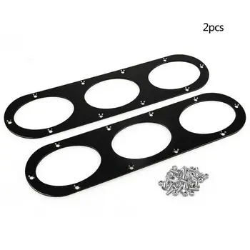 

2pcs/Set Car Universal Rear Bumper Diffuser Panels Diversion 3-Holes Replacement