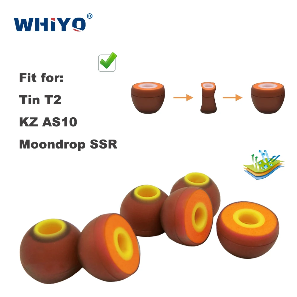 

Сменные силиконовые наушники для Tin T2 T 2 T-2 KZ AS10 AS 10 AS-10 Moondrop SSR