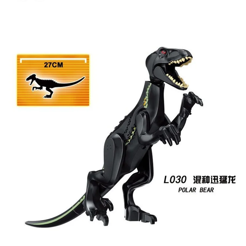 Building Blocks Dinosaur Carnotaurus Polar Bear Tyrannosaurus Indominus Rex King Ghidrah Figures For Children Model Toys L030 | Игрушки и