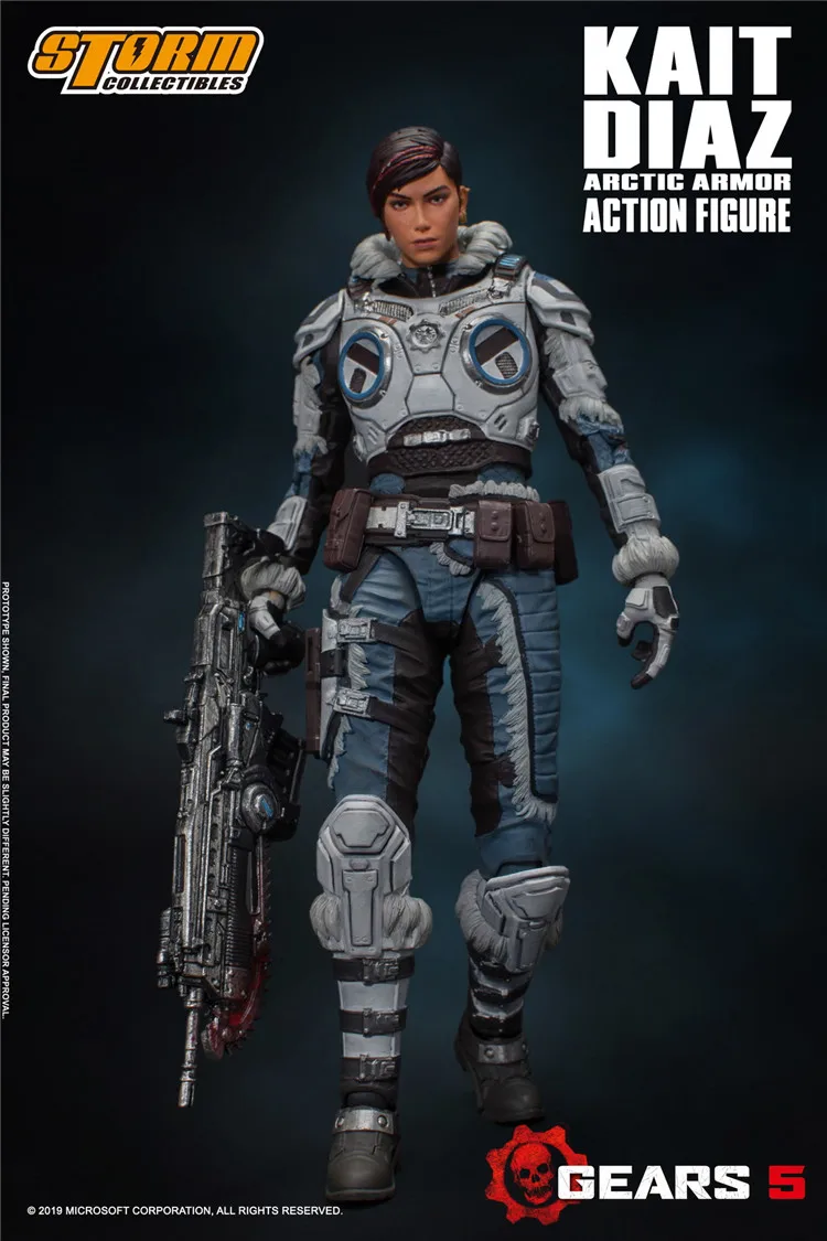 Игрушки от Storm 1/12 женский солдата на снегу Диаз Коллекционная экшн Статуэтка