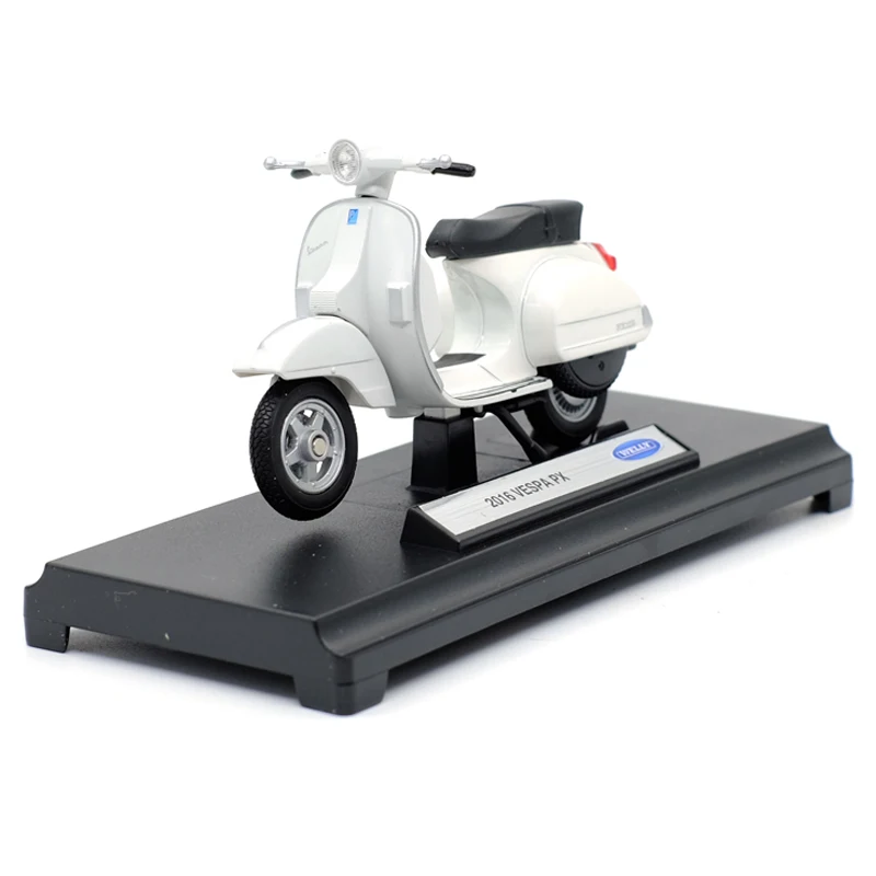 WELLY 1:18 VESPA PX 125 литой мотоцикл из сплава модель гибкие вращающиеся колеса игрушки для детей Подарки Игрушка коллекция Новинка в коробке