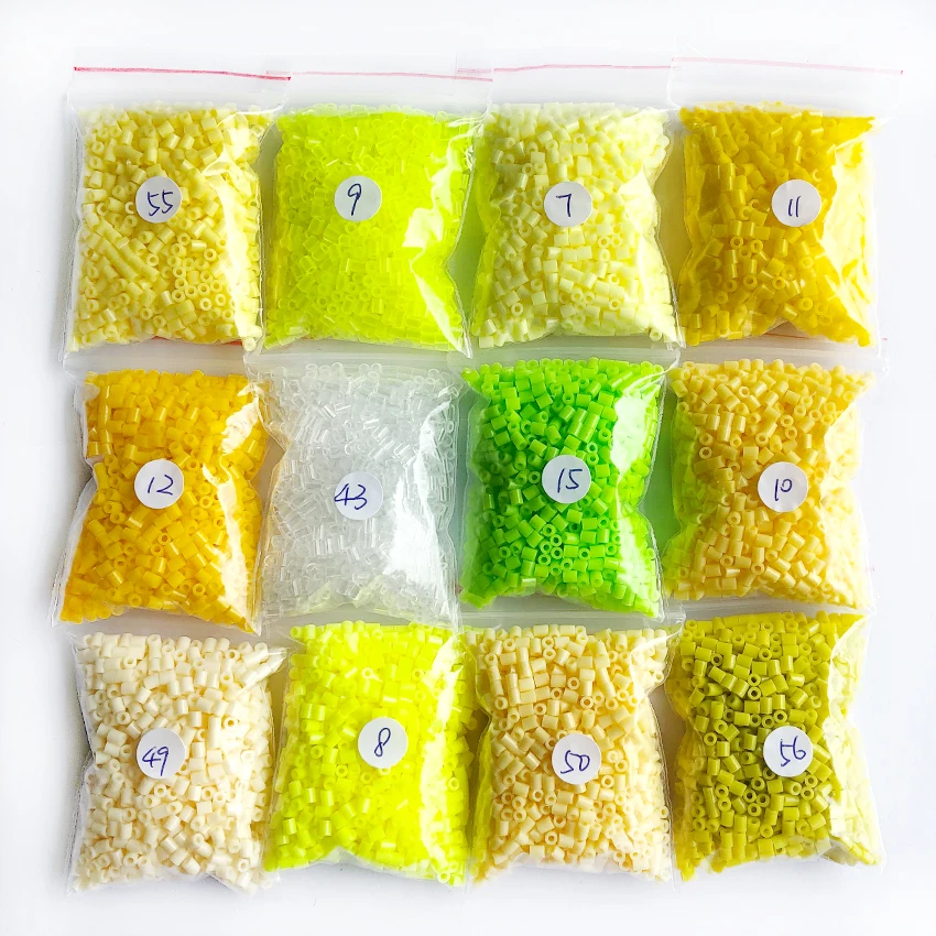 DOLLRYGA 2 6mm hama Beads 1000pcs jouet enfant for Kids Pegboard Perler Bead DIY Puzzles Peas 2