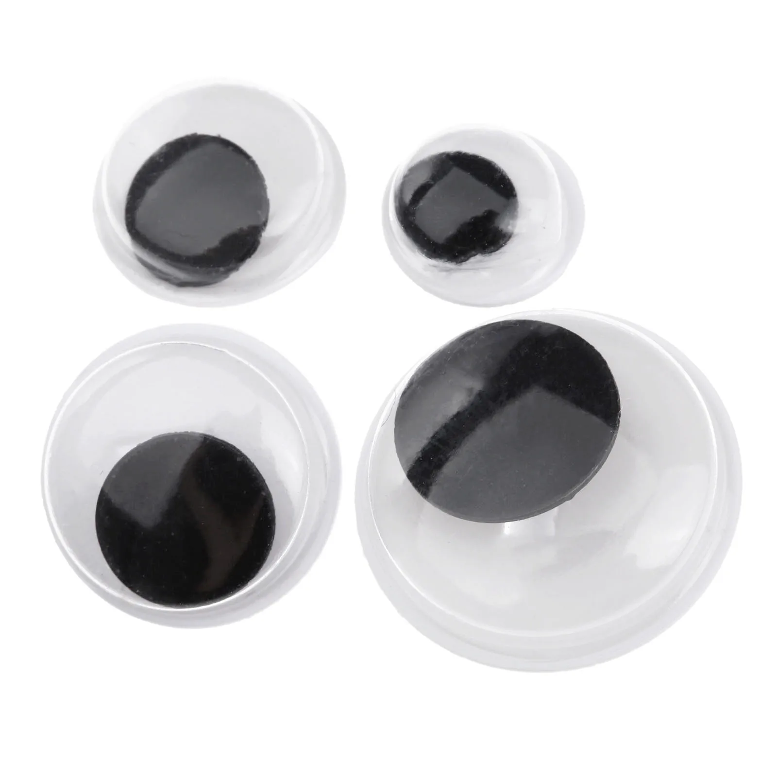 100pcs Sew On Wiggle Wobbly Googly Doll Toy Toy Animal Eyes Sewing Scrapbook Craft Trimmings 8/10/12/15mm