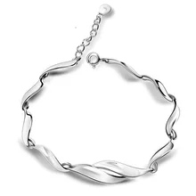 TB357 925 Стерлинговое Серебро женский браслет Модный микро-инкрустированный браслет