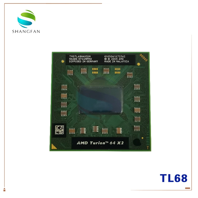 AMD Turion 64 X2 Mobile TL68 TL 68 TMDTL68HAX5DM 2 4G Dual Core 35W Socket S1(S1G1)|Процессоры| |