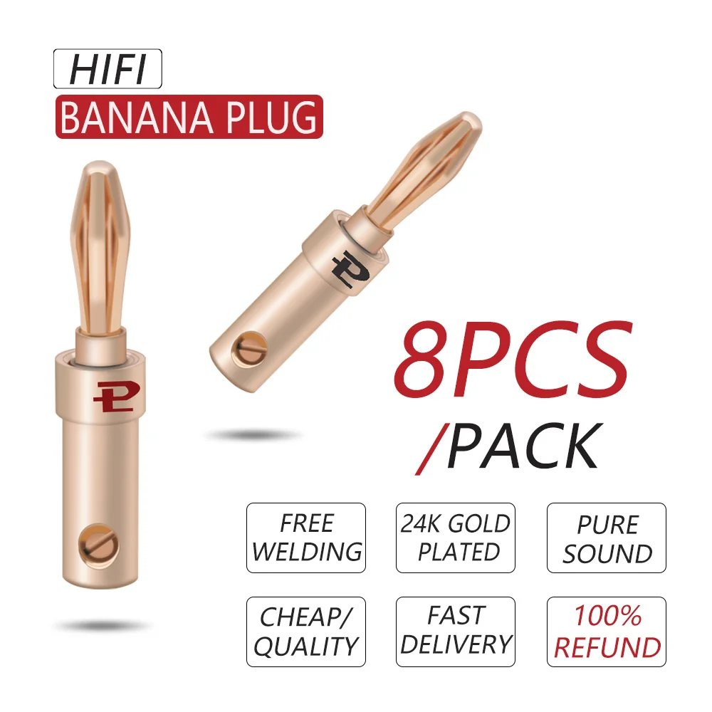 conector de plugue banana banhado ouro 01