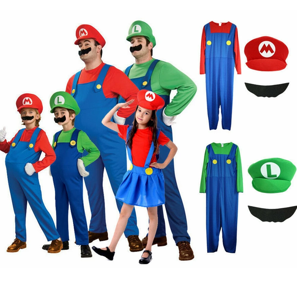 Mario and luigi brother costumes