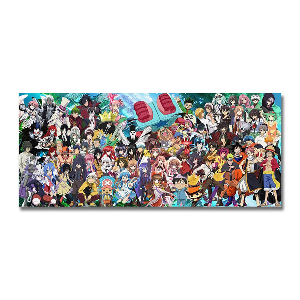 Печатный плакат в скандинавском стиле Картина на холсте One Piece Luffy Zoro Nami аниме