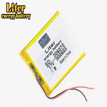 

3.7V lithium polymer battery 306070 036070 GPS screen 2000MAH handwritten books