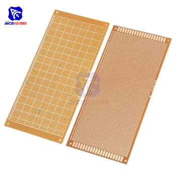 

diymore 10x22cm 10*22CM DIY Bakelite Plate Paper Prototype PCB Universal Experiment Matrix Single Sided Board
