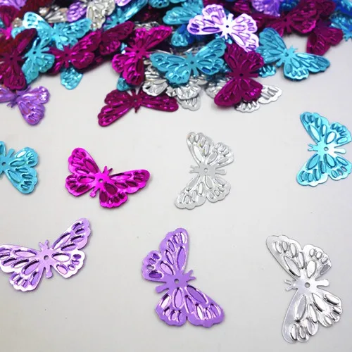 BUTTERFLY 15 г бабочка конфетти для девочек декор для вечеринки в честь Дня рождения конфетти-блестки инструменты для шитья "сделай сама" Кнопка вечерние для декорации стола DIY вечерние поставки - Цвет: BUTTERFLY