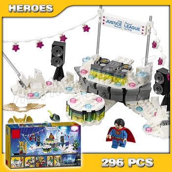 

296pcs Super Heroes Batman Movie The Justice League Anniversary Party 10878 Model Building Blocks Toy Brick Compatible with Lago