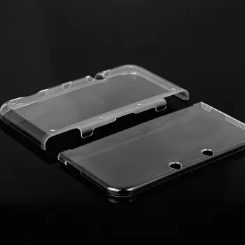 

Marsnaska Transparent Crystal Protective Case Gaming Clear Hard Plastic Shell Skin Cover for Nintendo 3DS XL Console & Games