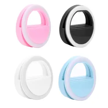 

Selfie LED Ring Flash Light Portable Phone Selfie Lamp Luminous Clip Lamp for Camera Photography Video Spotlight lens