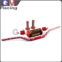 1 1/" жир руль ручки 22 мм до 28 мм зажимы колодки для HONDA CR80R CR85R CR125R CR250R CRF250R CRF250X CRF450R мотоцикл