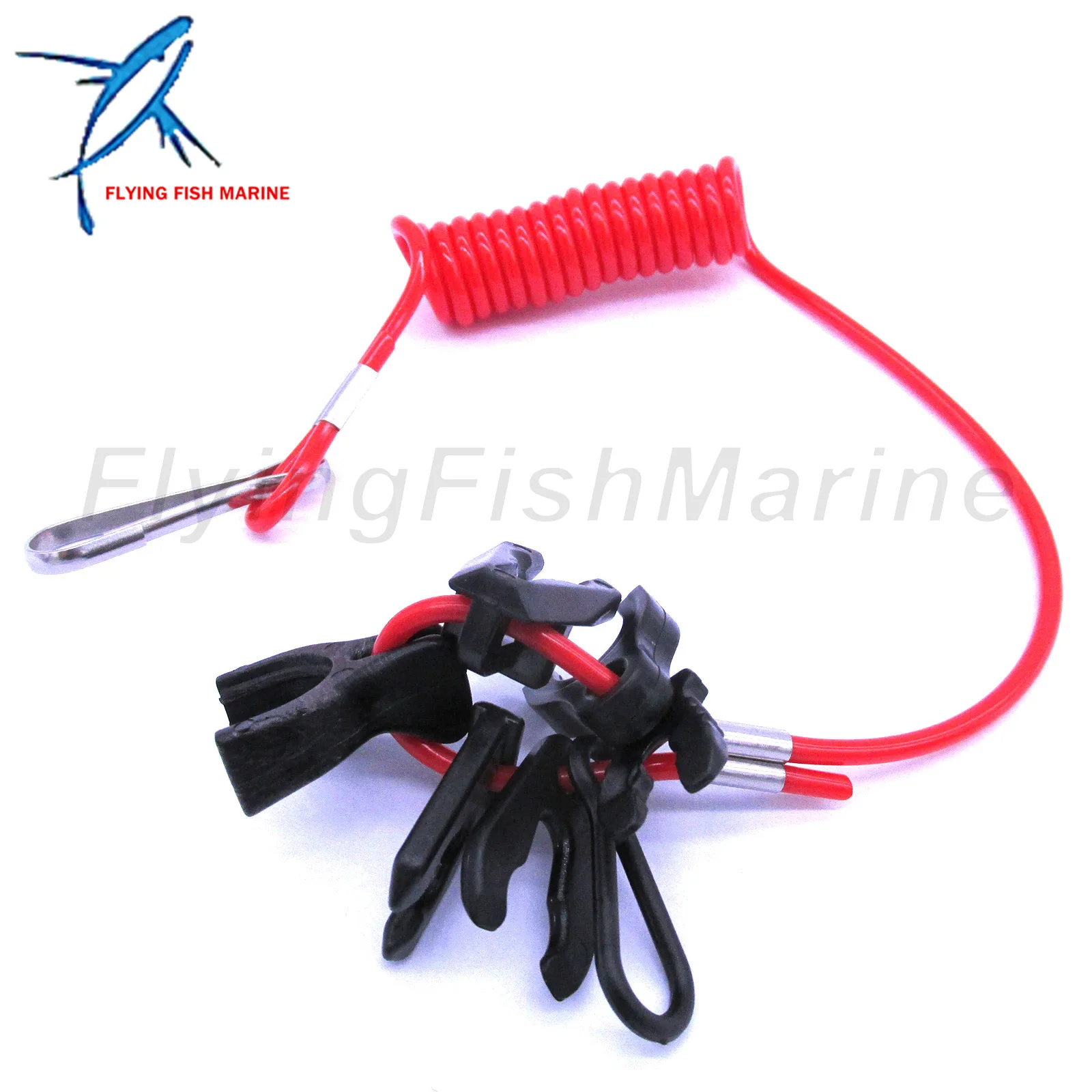 Universal Safety Lanyard Stop Kill Switch Cord for Yamaha Johnson OMC Honda Suzuki Tohatsu Outboard Engine 7 keys 60&quot long | Автомобили