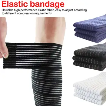 1 Pc Elastische Bandage Compressie Knie Ondersteuning Sport Strap Knie Protector Bands Enkel Been Elleboog Pols Kalf Brace Veiligheid 90 ~ 180 Cm