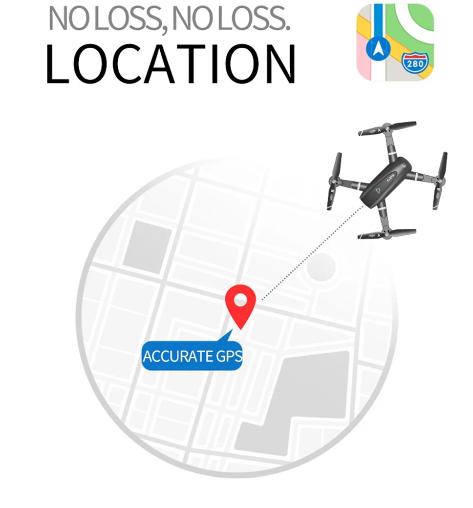 RC Quadcopter Zangão WI-FI FPV Dobrável Off-Ponto