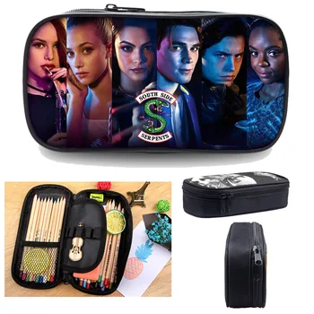 

Stationary Fashion Riverdale Bag Pencil Case South Side Serpents Boys Girls Cosmetic Bag Kids School Supplies Make Up Box